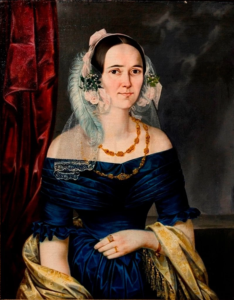 Ritratto di una donna con piuma